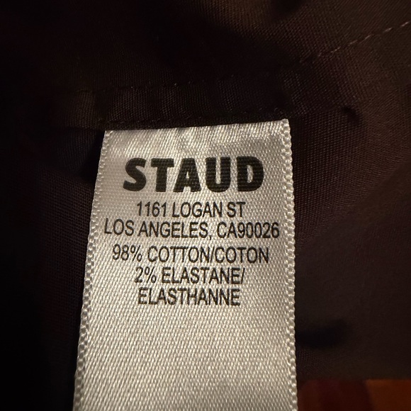 STAUD Rocco Bottom Chocolate Long Sleeve Mini Dress Size 8 - Picture 11 of 12